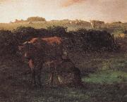 Peasant shove milk, Jean Francois Millet